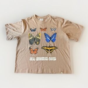 Nike ACG Shirt Womens Small Brown Dri-FIT Loose Fit Butterfly Tee HF9522-233